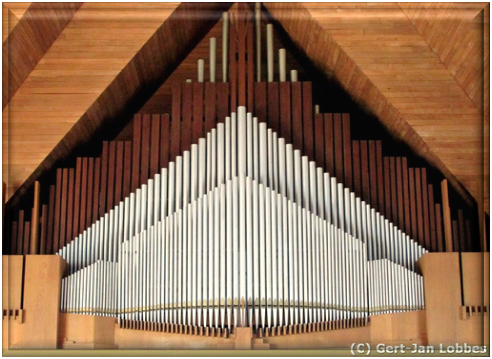 Front van het orgel